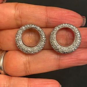 Silver Round Cluster CZ